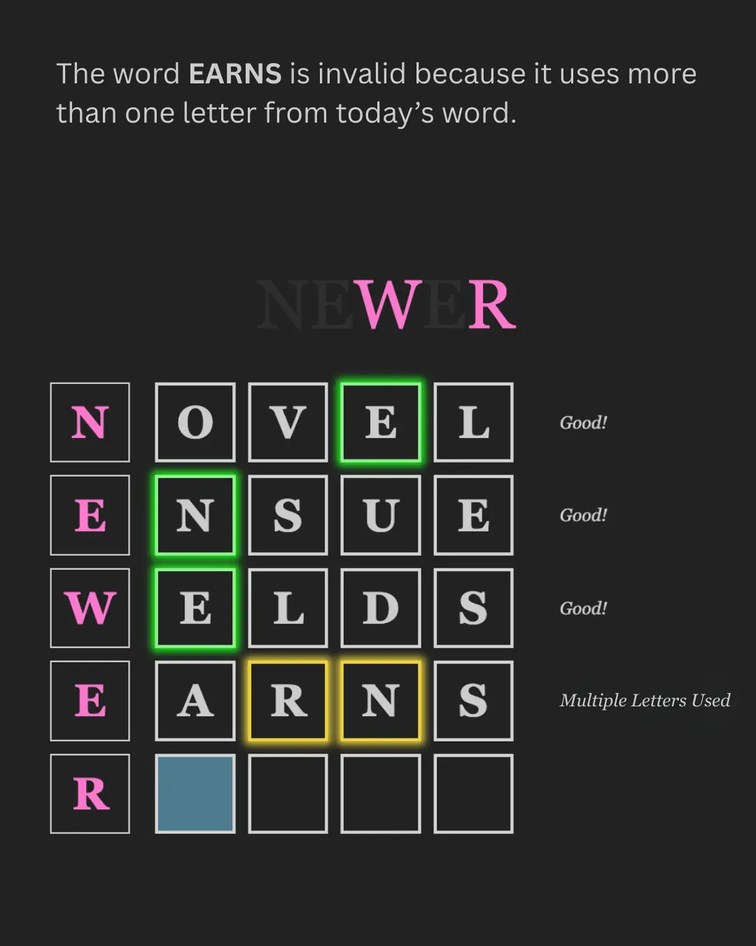 How to play - slide 5 (dark mode)